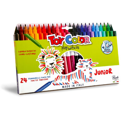 BOX WITH HANGER 24 SUPERWASHABLE JUNIOR FIBRE PENS