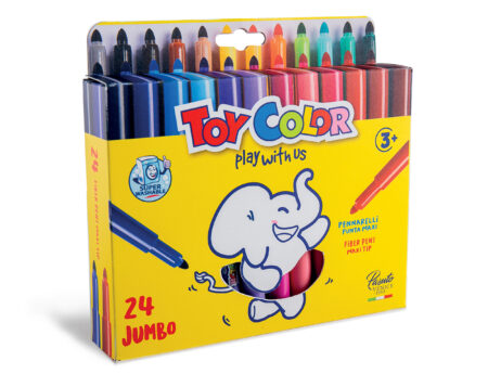 BOX WITH HANGER 24 SUPWASHABLE JUMBO FIBRE PENS