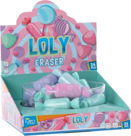LOLY , ERASER, CANDY SHAPED