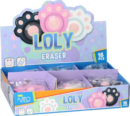 LOLY, ERASERS, PAW