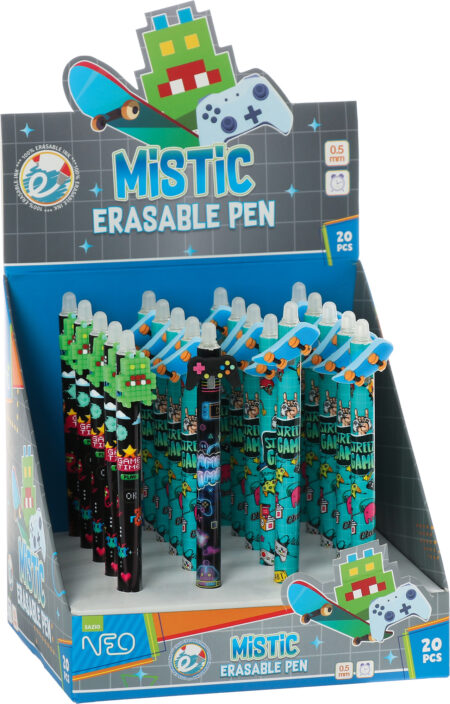 MISTIC, ERASABLE PEN, BLUE 0.5MM GAME