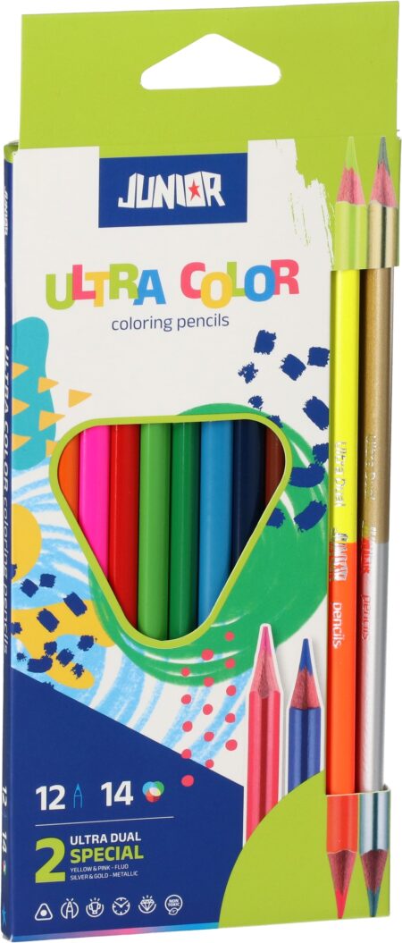 ULTRA COLOR PENCILS TRIANGLE 10+2 DUAL