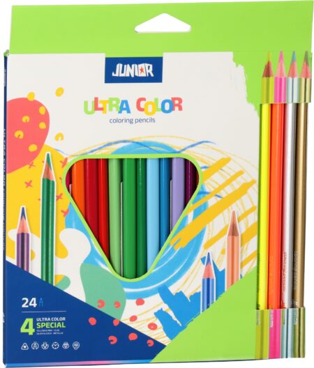 ULTRA COLOR PENCILS TRIANLGE 20+4PCS