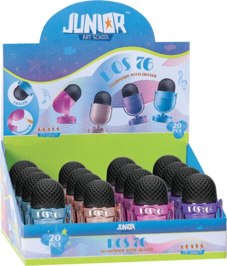 DOS 76, PENCIL ERASER AND SHARPENER MIX