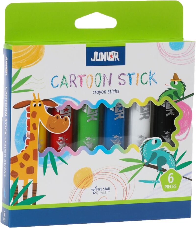 CARTOON STICK , WAX CRAYON 6 PCS - Image 7