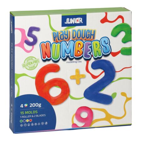 PLAY DOUGH MODELAING CLAY WITH MOLDS MIX NUMBERS