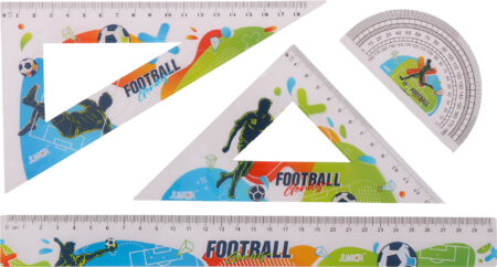 HONUNS30 , SET OF RULERS 4 PCS FOOTBALL