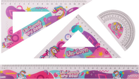 HONUN S30 SET OF RULERS 4 PCS UNICORN