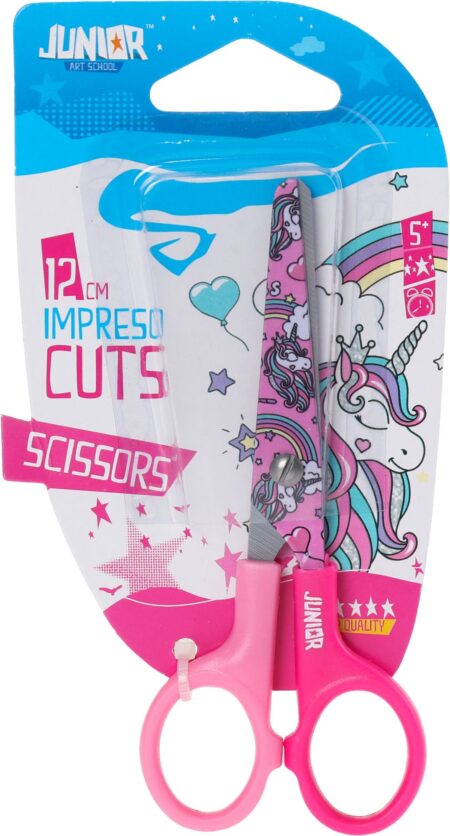IMPRESO CUTS SCISSOR BLISTER UNICORN 12CM