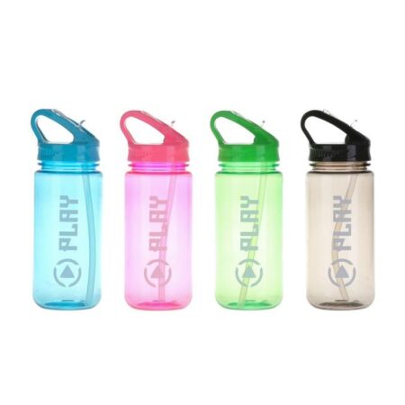 H2O WATER BOTTLE PLASTIC TRANSPARENT 500ML