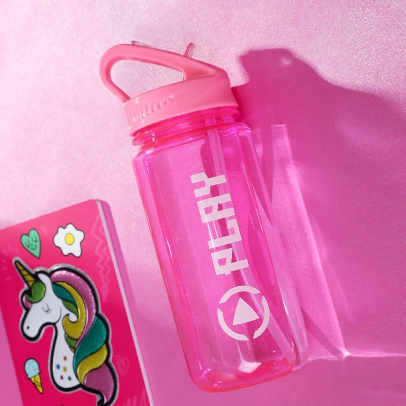 H2O WATER BOTTLE PLASTIC TRANSPARENT 500ML - Image 2