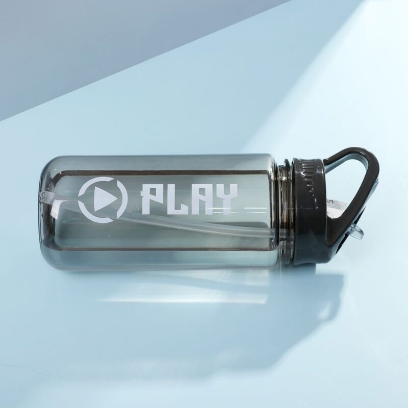 H2O WATER BOTTLE PLASTIC TRANSPARENT 500ML - Image 4