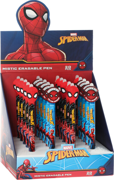 MISTIC ERASABLE PEN SPDERMAN BLUE
