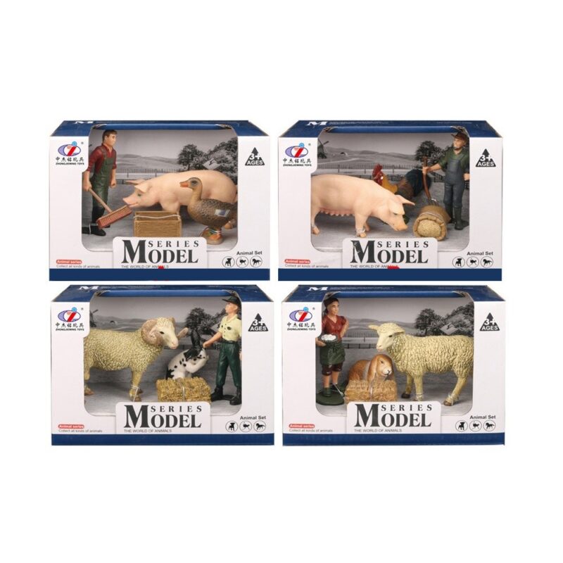 FARM ANIMALS FARMER AND ANIMALS MIX 4073147