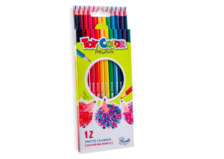 BOX WITH HANGER 12 WOODEN HEXAGONAL PENCILS