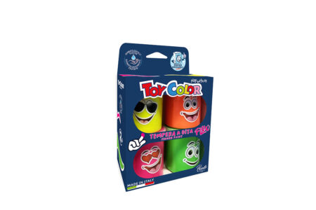 BOX OF 4 POTS 80ML NEON FINGER