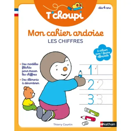 T’choupi mon cahier ardoise : les lettres majuscules
