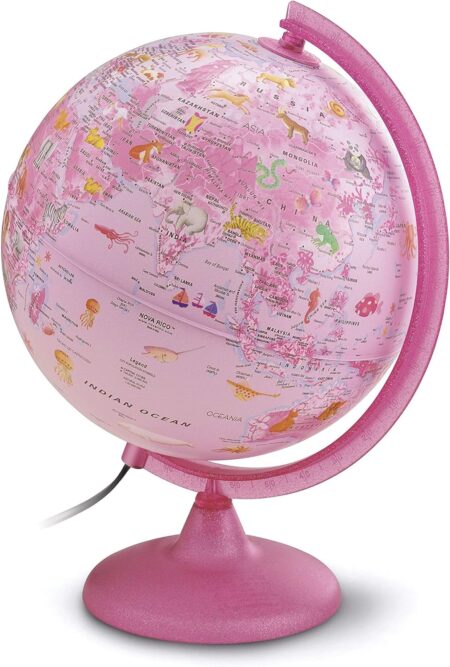 GLOBUS NOVA RICO PINK ZOO ENGLISH LIGHT 26CM