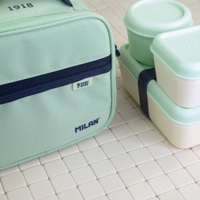 Isothermal food bag (3.5 L) with 3 lunch boxes 1918 series, green - Image 4