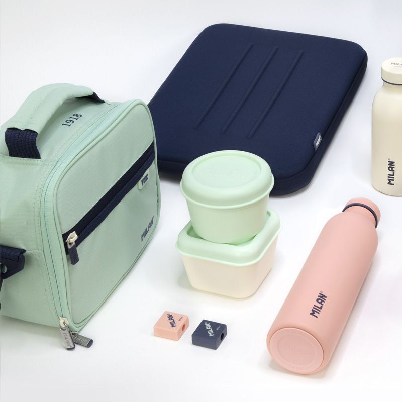 Isothermal food bag (3.5 L) with 3 lunch boxes 1918 series, green - Image 6