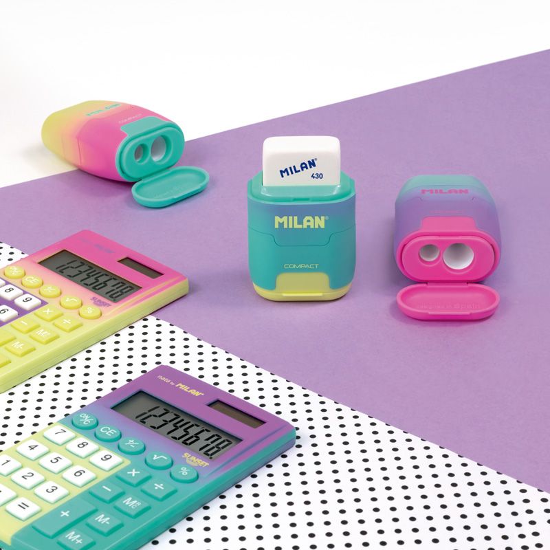MILAN COMPACT SUNSET SHARPENER AND ERASER - Image 4