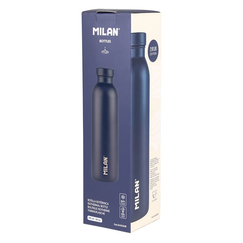 Stainless steel isothermal bottle 0.5 ,navy blue - Image 2