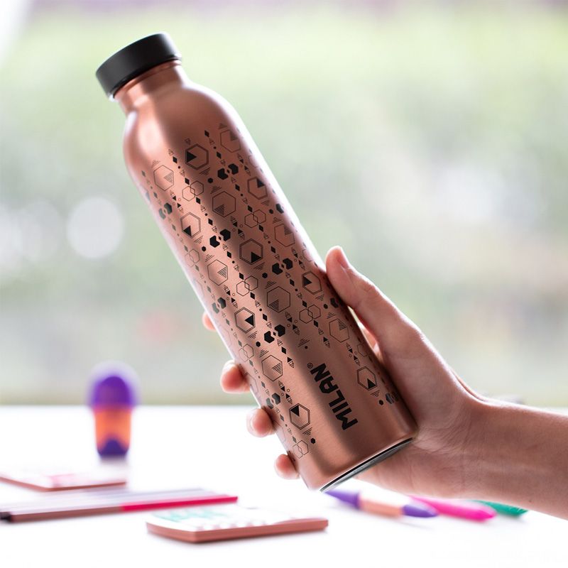 Stainless steel isothermal bottle 0.59 L Copper series, black - Image 4