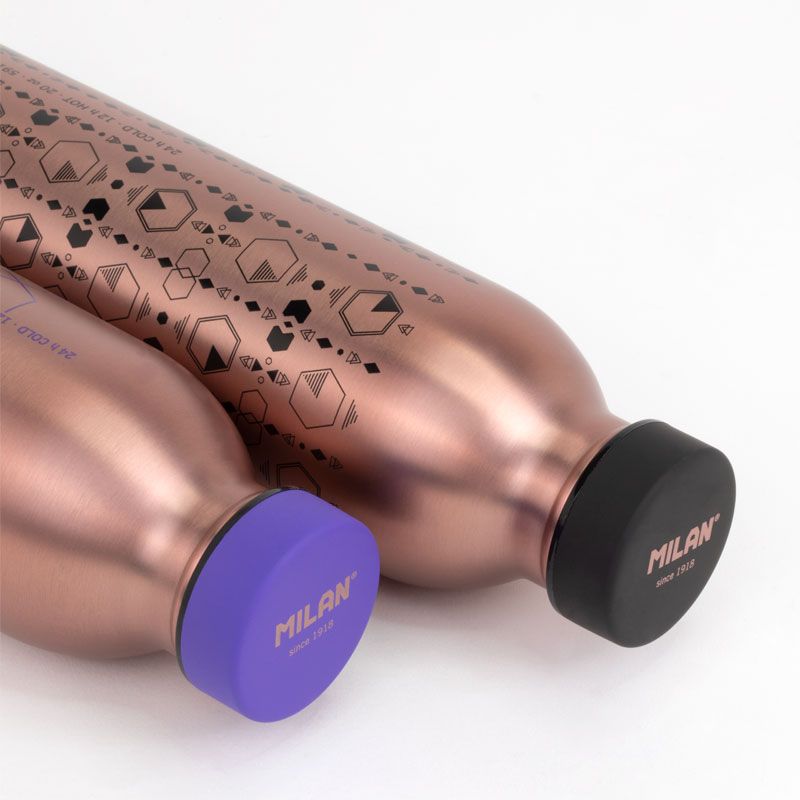 Stainless steel isothermal bottle 0.59 L Copper series, black - Image 5