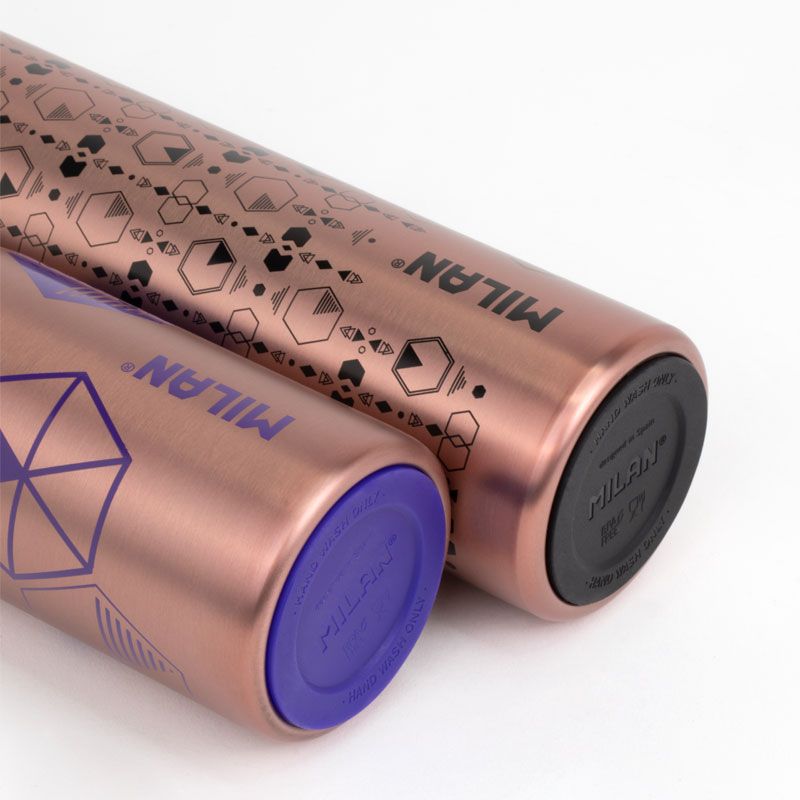 Stainless steel isothermal bottle 0.59 L Copper series, black - Image 6