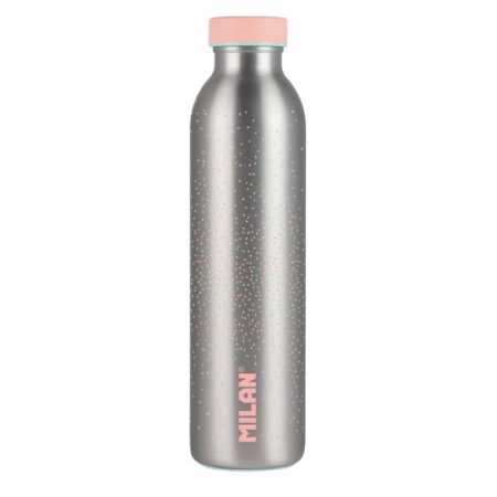 Stainless steel isothermal bottle 0.59 L Silver series, pink