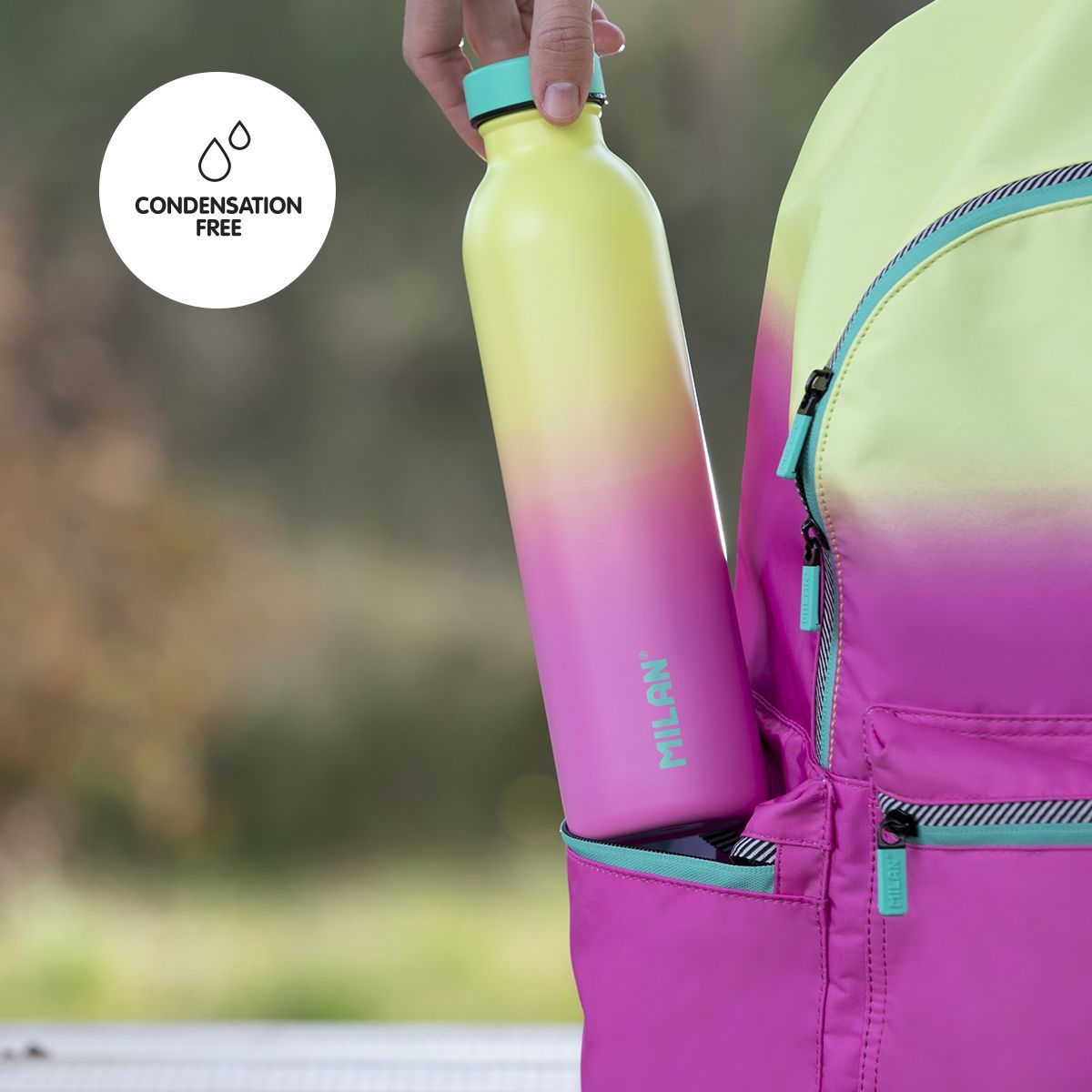 Stainless steel isothermal bottle 0.59 L Sunset series, pink - Image 6