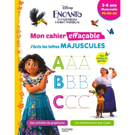 Mon cahier effaçable - J'écris les lettres majuscules (Disney)