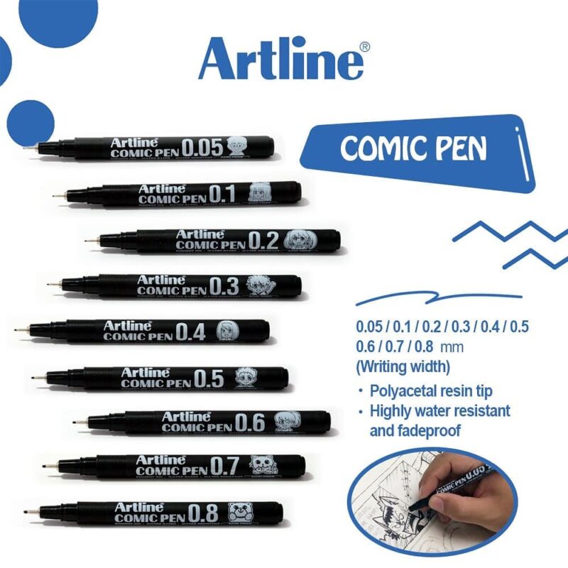 ARTLINE DRAWING SYSTEM PEN , TECHNICAL M DRAWING PENS FOR DRAFTING , ILLUSTRATING , AND GRAPHIC DESISGN