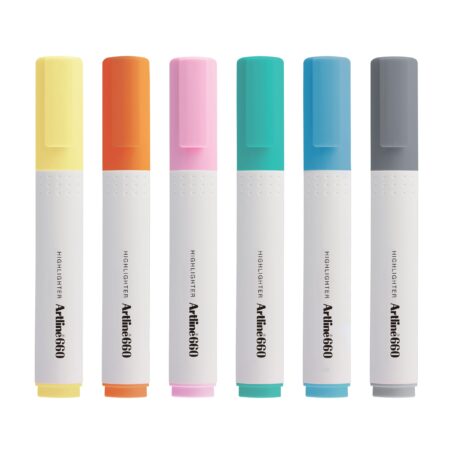 ARTLINE HIGHLIGHTER PASTEL BRIGHT AND DENSE COLOR , SOFT AND LIGHT