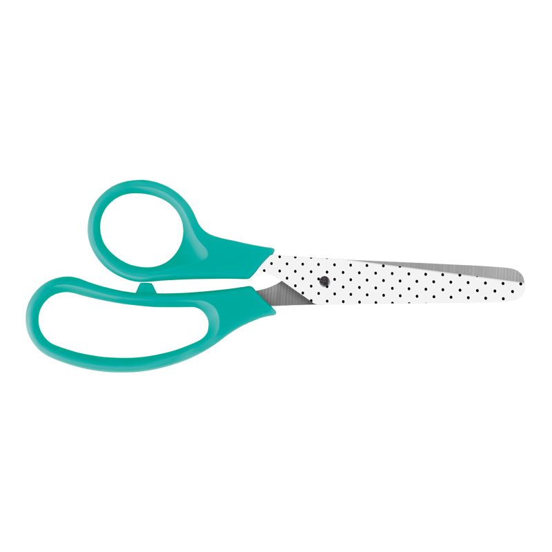 Blister pack Basic Sunset scissors, turquoise handle - Image 3