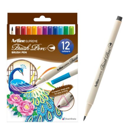 ARTLINE SUPREME BRUSH PEN BOX OF 12 PCS