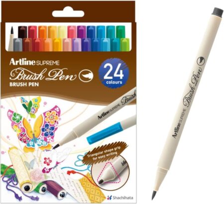 ARTLINE SUPREME BRUSH PEN BOX OF 24 PCS