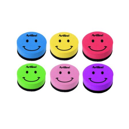 ARTLINE MAGNETIC ERASER SMILEY FACE TYPE