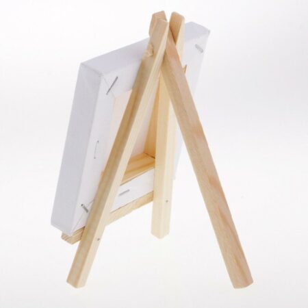 MINI CANVAS 10X10CM WITH WOODEAN EASEL