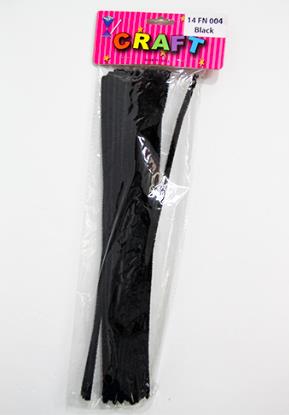 CRAFT PIPE WOOL 30CM 32PCS BLACK
