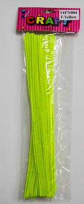 CRAFT PIPE WOOL 30CM 30PCS FLUO YELLOW