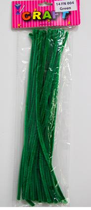 CRAFT PIPE WOOL 30CM 30PCS GREEN