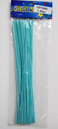 CRAFT PIPE WOOL 30CM 30PCS LIGHT BLUE