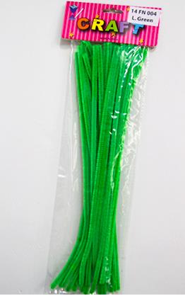 CRAFT PIPE WOOL 30CM 32PCS LIGHT GREEN