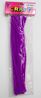CRAFT PIPE WOOL 30CM 30PCS PURPLE