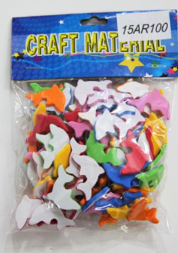 CRAFT MATERIAL FOAM STICKERS DOLPHINS