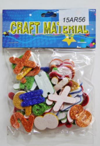 CRAFT MATERIALS GLITTERED NUMBERS