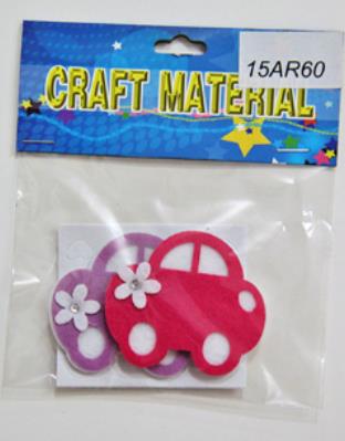 CRAFT MATERIAL FOAM BABY CARS 2 PCS
