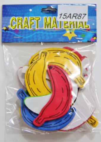 CRAFT MATERIAL FOAM STICKERS BANANA