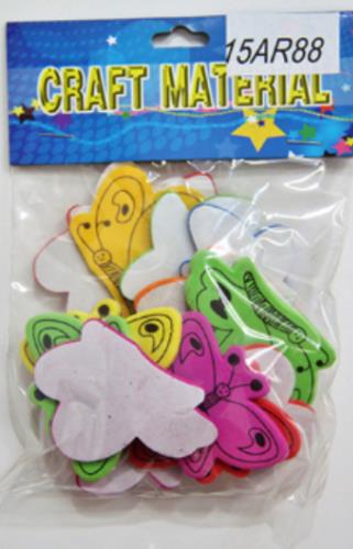 CRAFT MATERIAL FOAM STICKERS BUTTERFLY